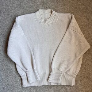 Babaa jumper no16 white Women's Sweater